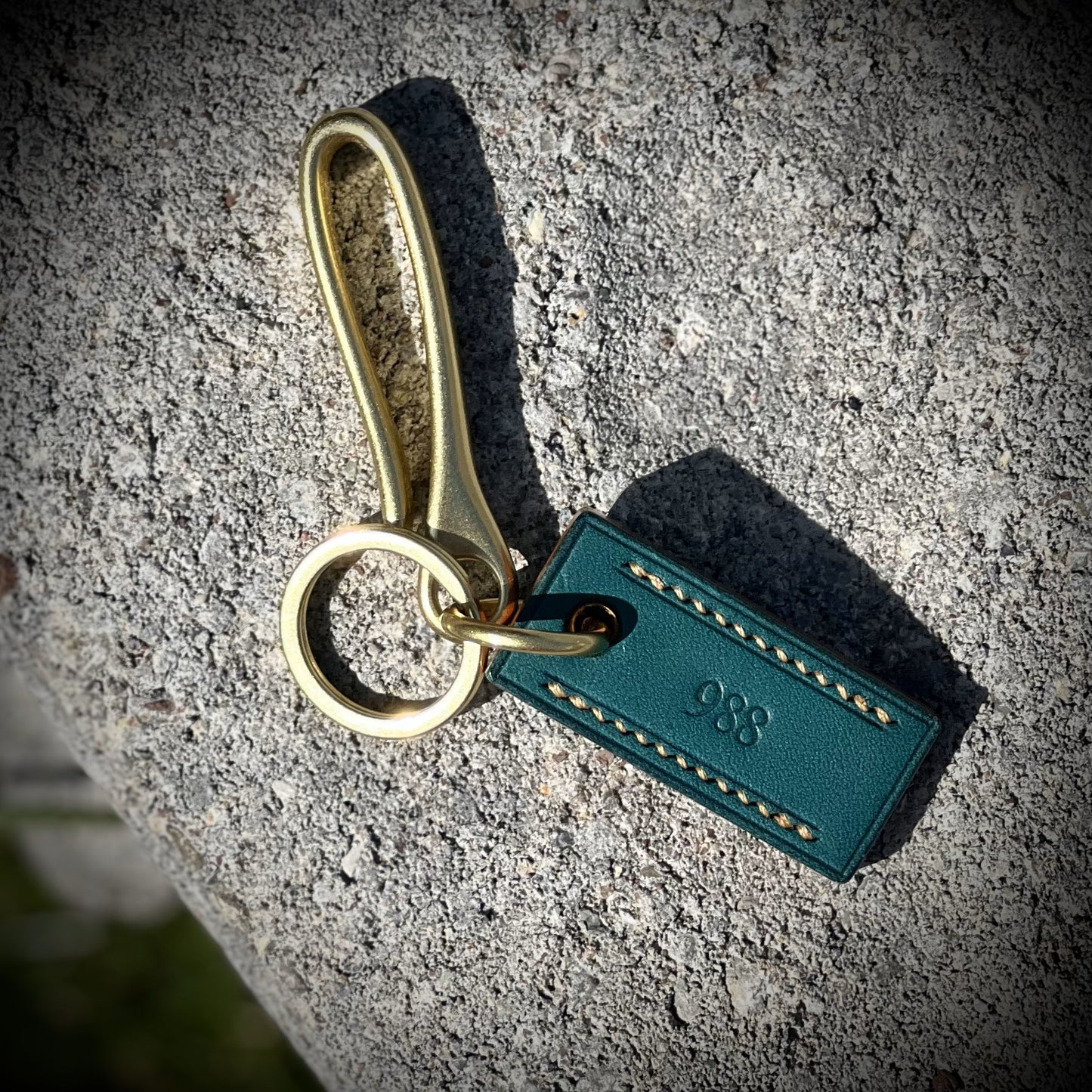 LES/EDC 988 Key Hook - Leather & Brass